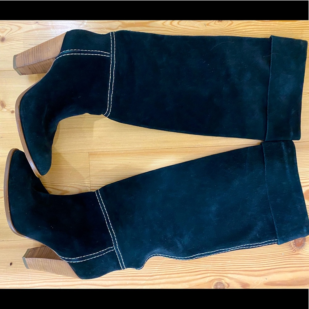 Belle Sigerson Morrison black suede boots 9.5